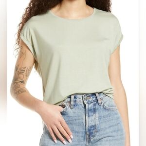 Vero Moda Ava Dolman Sleeve Top Women's Medium Sage Green